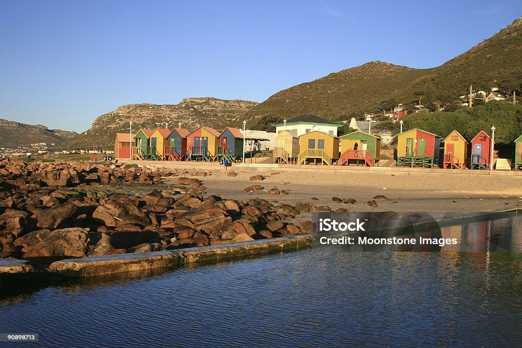 St James Beach w Cape Town, Republika Południowej Afryki - Zbiór zdjęć royalty-free (Basen pływowy)