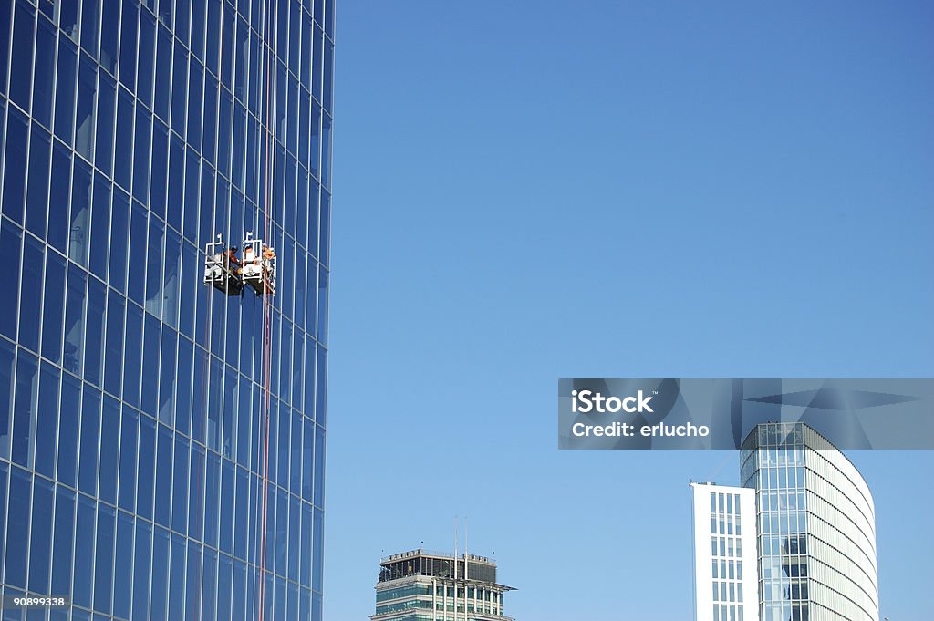 Window washer  Tower Stock Photo