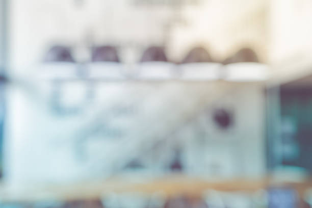 Blur background modern meeting room in office building background