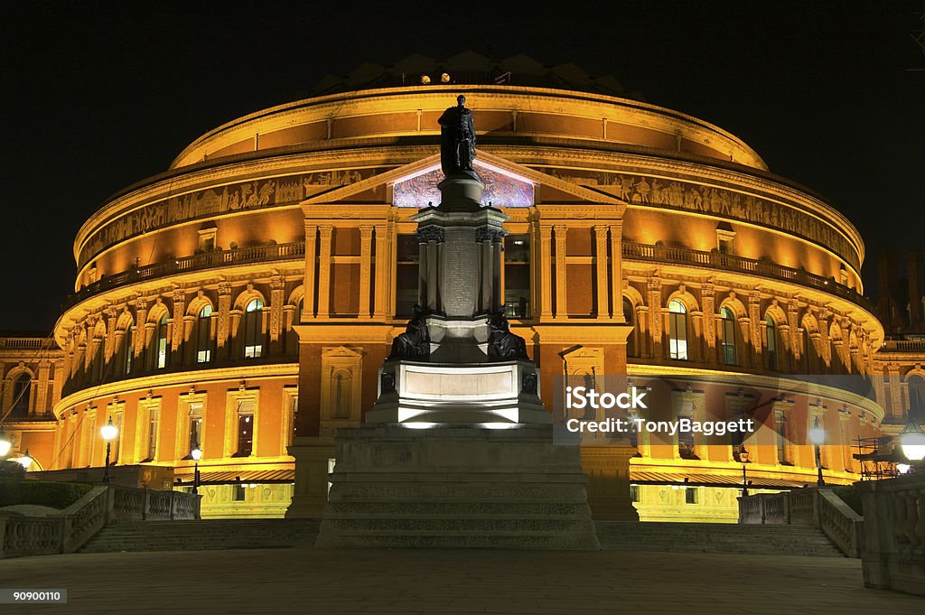 Royal Albert Hall à noite - Royalty-free Royal Albert Hall Foto de stock