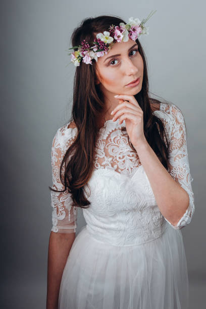istock Gorgeous young bride with great hair 909001426