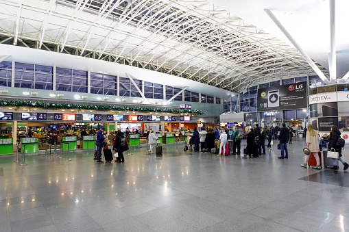 airport departure area