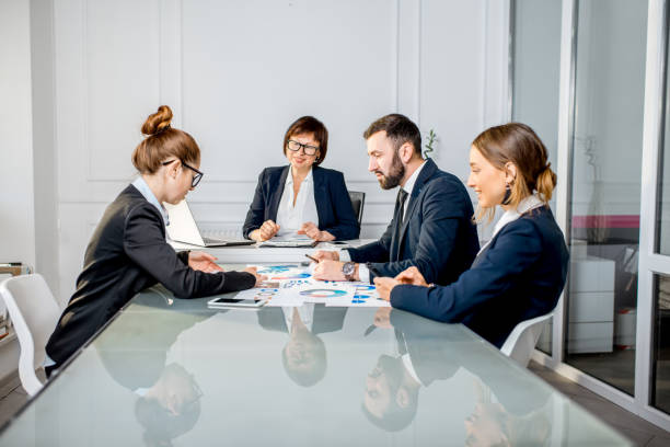istock Business people during the conference in the office 909009906