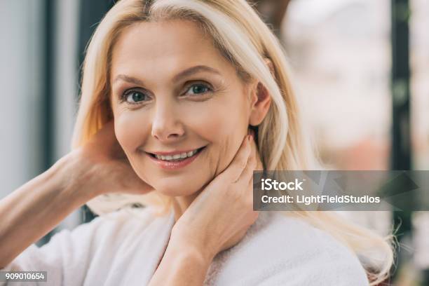 Beautiful Mature Woman Stock Photo - Download Image Now - Mature Women, Beauty, Hair