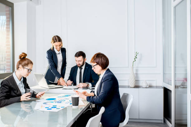istock Business people during the conference in the office 909010862