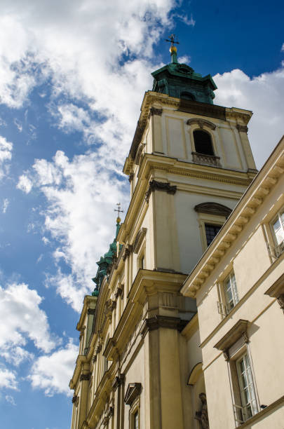 Holy Cross Church, Warsaw with a beautiful sky on the background.