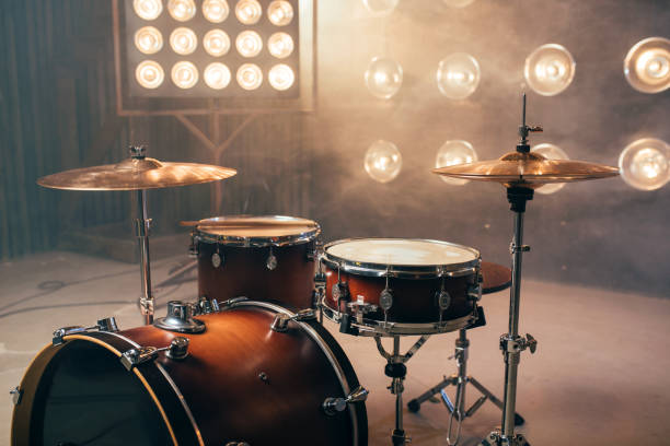 istock Drum kit, percussion instrument, beat set, nobody 909016356