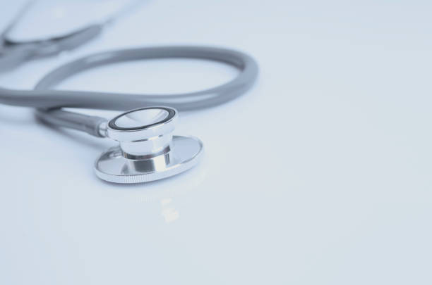 istock stethoscope on white desk office hospital. device for doctor. 909020008