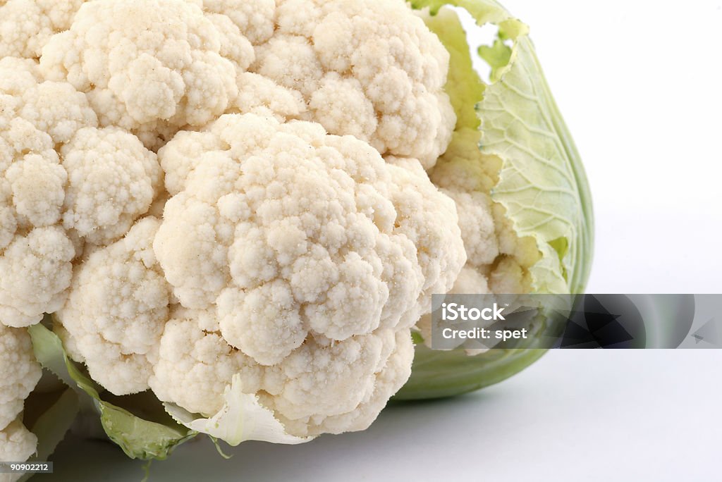 Couve-flor em branco - Foto de stock de Alimentação Saudável royalty-free