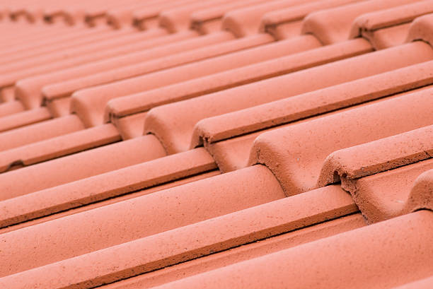 istock background made of roofing tiles 90902466