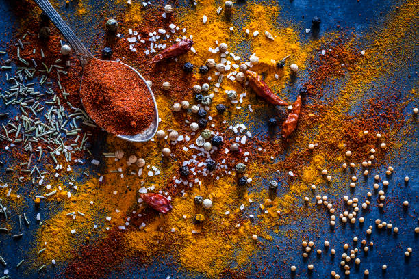 fundo de especiarias de chão - spice - fotografias e filmes do acervo