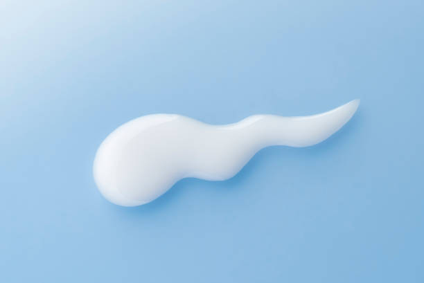 Milky lotion Close-up