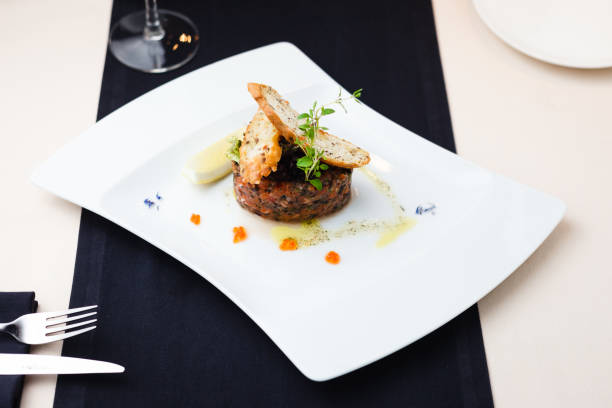 istock Salmon tartar with red caviar 909041908