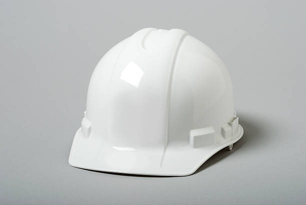 capacete de segurança branco - protective workwear hat violence construction imagens e fotografias de stock