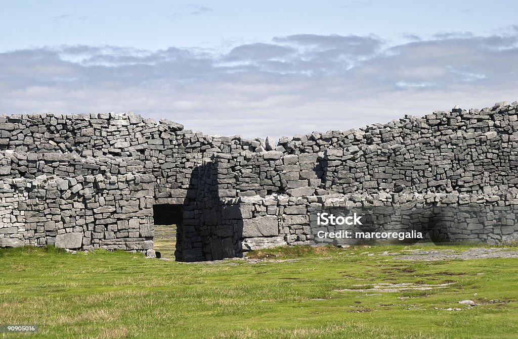 Dun Aonghasa, Ilhas de Aran, Irlanda - Royalty-free Antigo Foto de stock