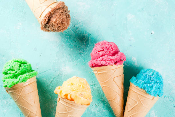 istock Set of various bright ice-cream 909053194