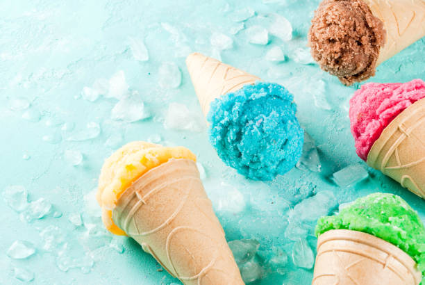istock Set of various bright ice-cream 909053236
