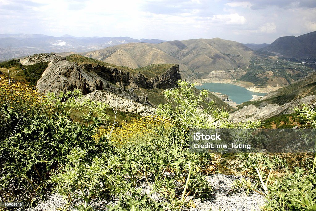 Scenic vista da Serra Navada Espanha - Royalty-free Amarelo Foto de stock