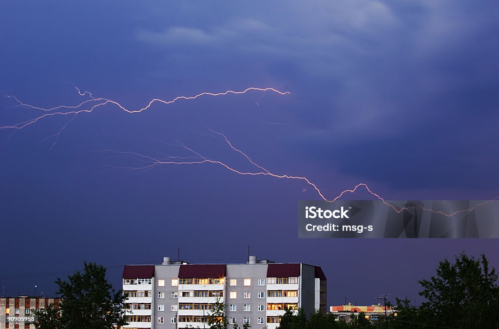 Mit lightning - Lizenzfrei Angst Stock-Foto