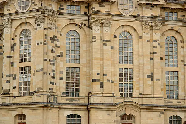 Photo of facade of the Dresden Frauenkirche