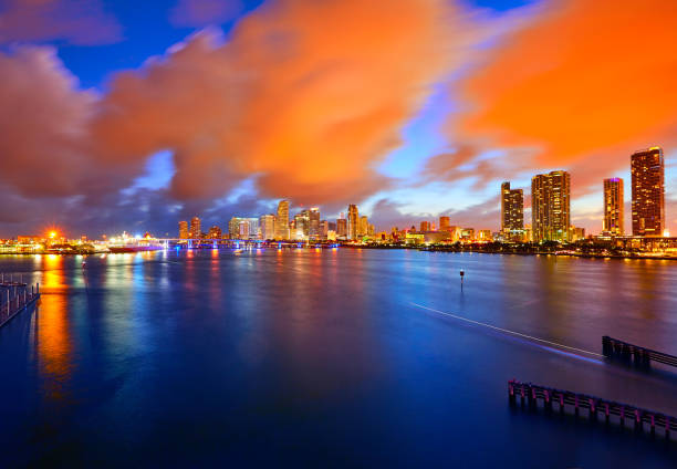 istock Miami downtown skyline sunset Florida US 909079776
