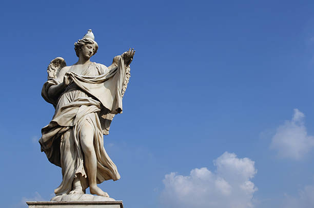 istock Angel with a seagull on the head 90908050