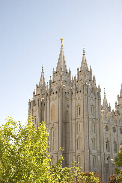 istock Mormon Salt Lake City Utah Temple with Trees 90908054