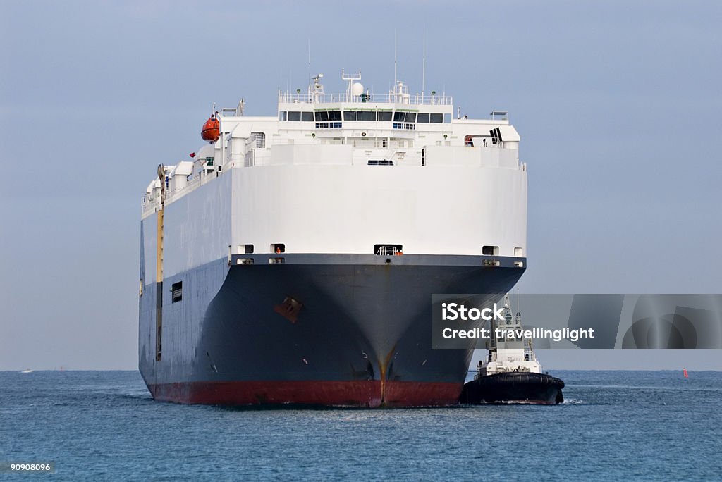 Auto Verkehr Schiff nähern Hafen - Lizenzfrei Australien Stock-Foto
