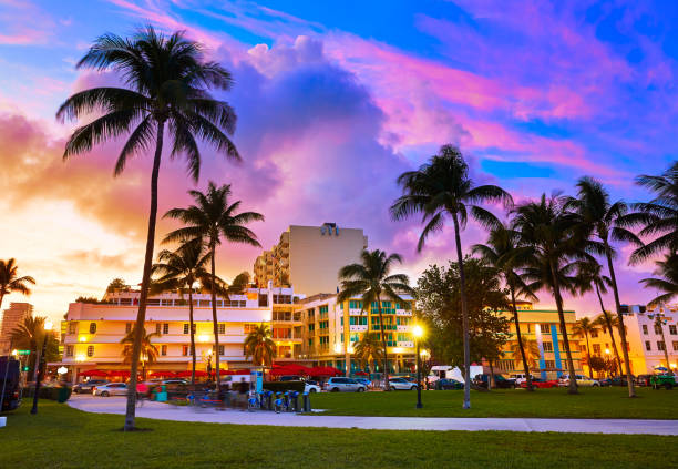 istock Miami South Beach sunset Ocean Drive Florida 909084142