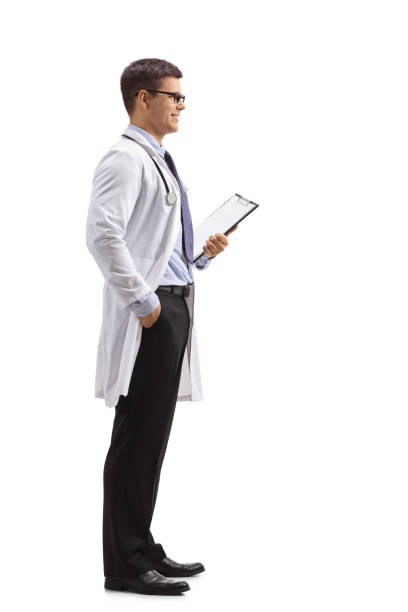 istock Doctor with a clipboard waiting in line 909084324