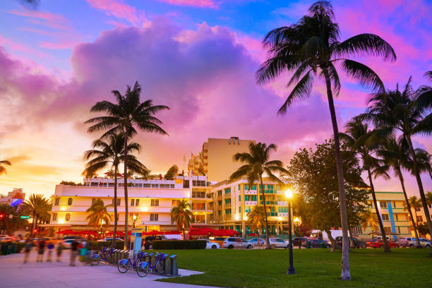 istock Miami South Beach sunset Ocean Drive Florida 909084334