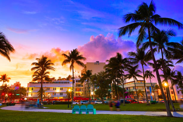 istock Miami South Beach sunset Ocean Drive Florida 909084546