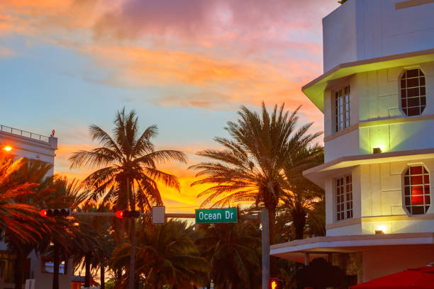 istock Miami South Beach sunset Ocean Drive Florida 909084698