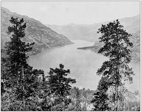 Antique photograph of World's famous sites: Lake Chelan, Washington