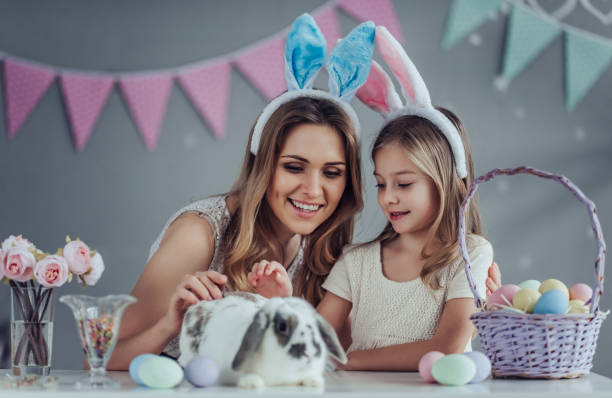 istock Mom and daughter preparing for Easter celebration 909088496