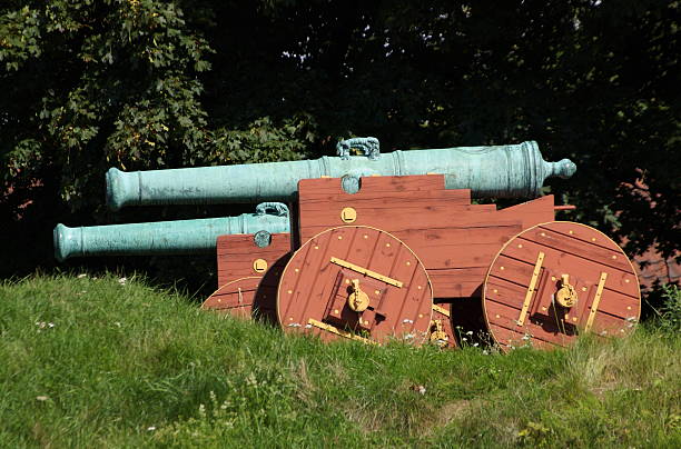 Old Canons at Akershus Fortress stock photo