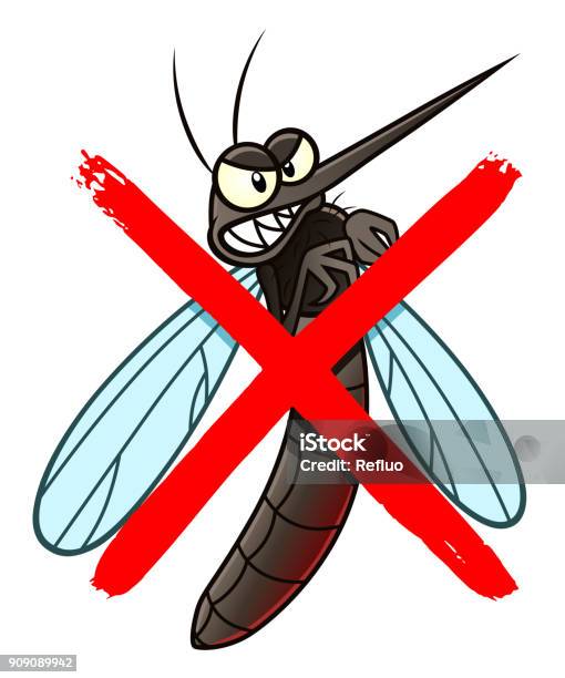 No Mosquito Cartoon Sign Stock Illustration - Download Image Now -  Mosquito, Stop Sign, Illustration - iStock