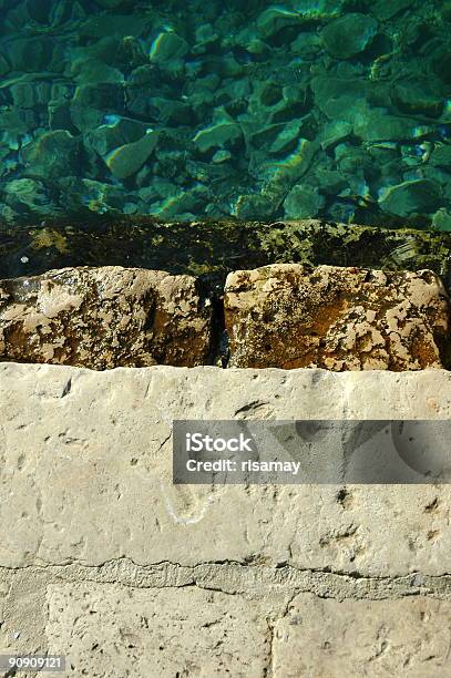 Stone Stairs Cavtat Croatia Stock Photo - Download Image Now - Abstract, Adriatic Sea, Algae