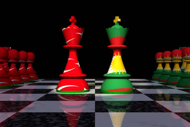 istock Turkey and Kurdistan Chess Standoff 909092800