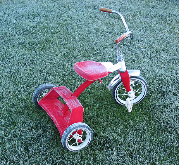 istock Red Trike on a Crisp Fall Morning 90909312