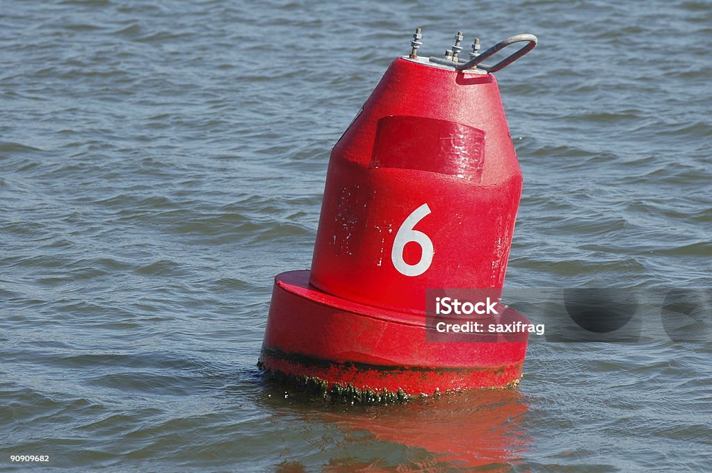 Red Right Returning  Distance Marker Stock Photo