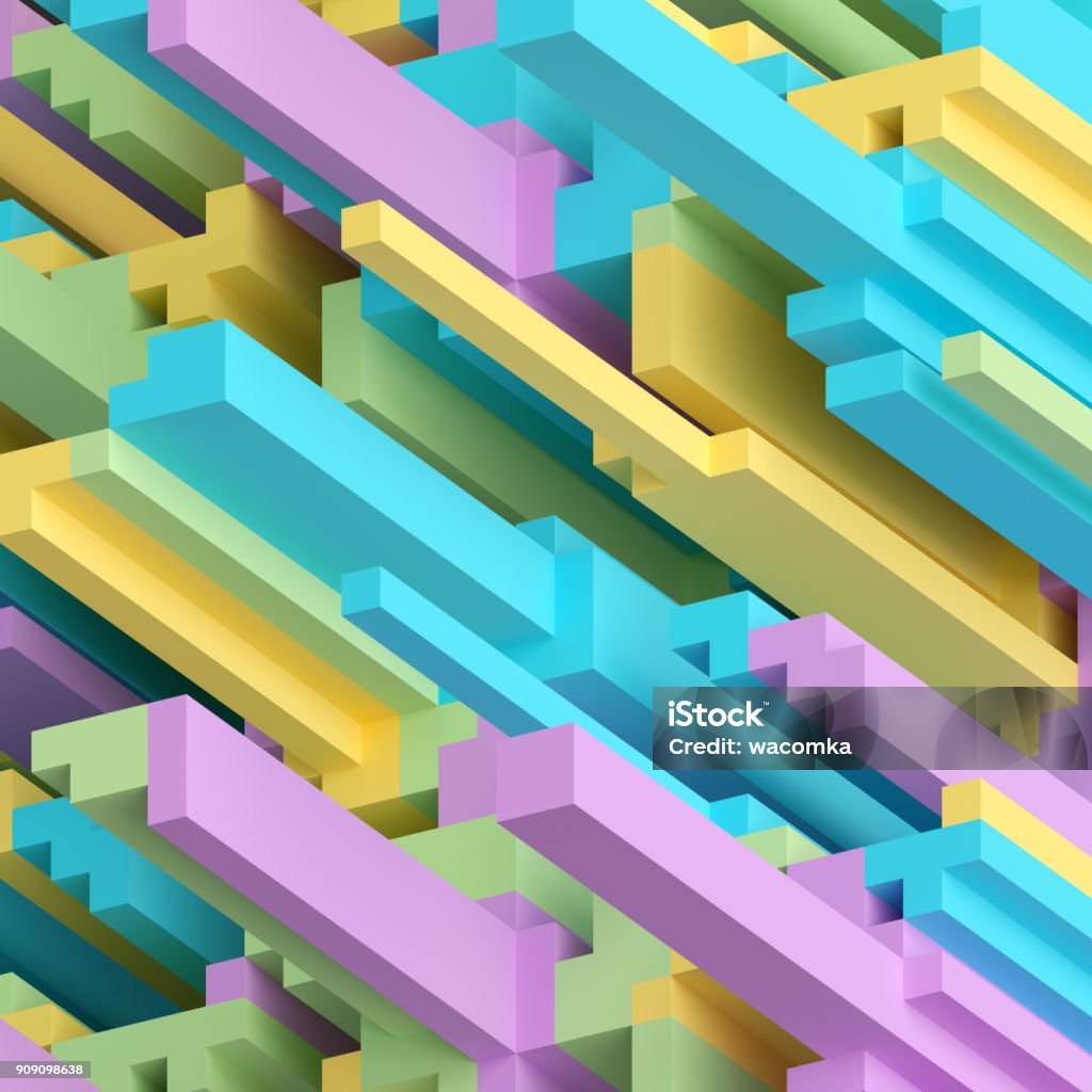 3d Rendering Abstract Voxel Background Geometric Wallpaper Cube Punchy Pastel Modern Rebellious Color Scheme Bright Candy Palette Stock Photo - Download Image Now - iStock 3d Rendering Abstract Voxel Background Geometric Wallpaper Cube Punchy Pastel Modern Rebellious Color Scheme Bright Candy Palette Stock Photo - Download Image Now - iStock