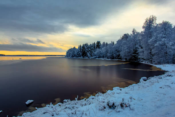 istock Winter landscape from Sotkamo, Finland. 909105364