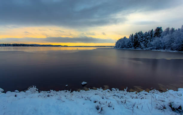 istock Winter landscape from Sotkamo, Finland. 909105376