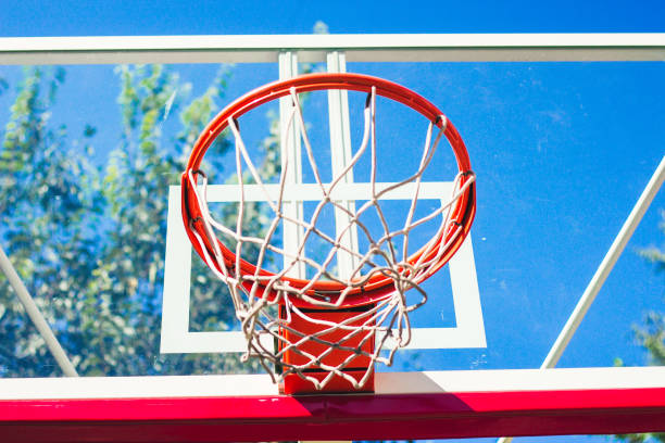istock Basketball hoop outdoor. 909108692
