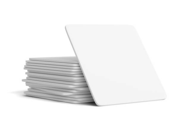 istock White blank card and stack of cards 909109932