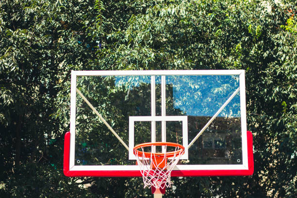 istock Basketball hoop outdoor. 909110576