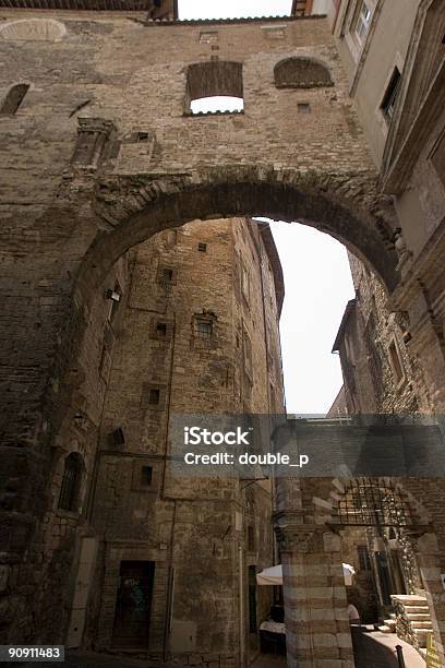 Passageway In Italian Village Stock Photo - Download Image Now - Ancient, Arcade, Architecture