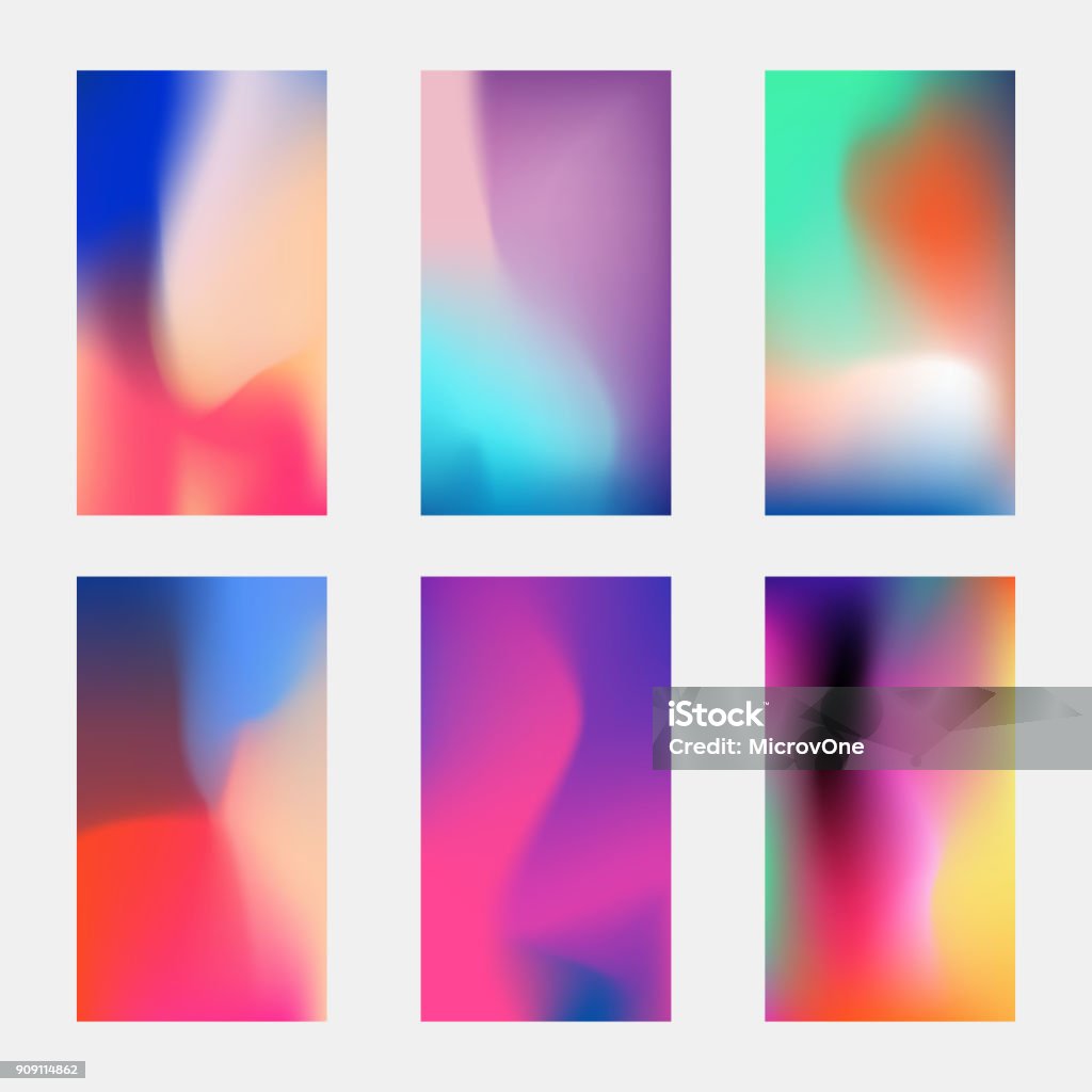 Modern phone vector elegant wallpaper. Blurred multicolored backgrounds with gradient meshes Modern phone vector elegant wallpaper. Blurred multicolored backgrounds with gradient meshes. Multicolor wallpaper for smartphone, blurry paint glowing illustration Backgrounds stock vector