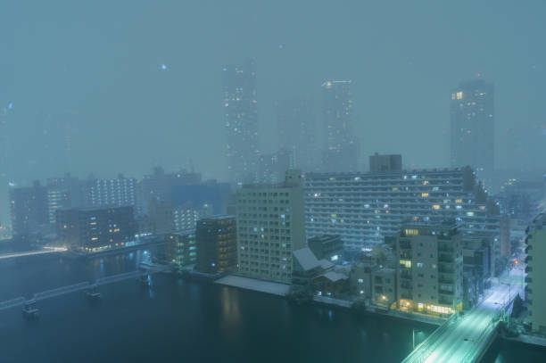 istock Snowy day in Tokyo 909115294